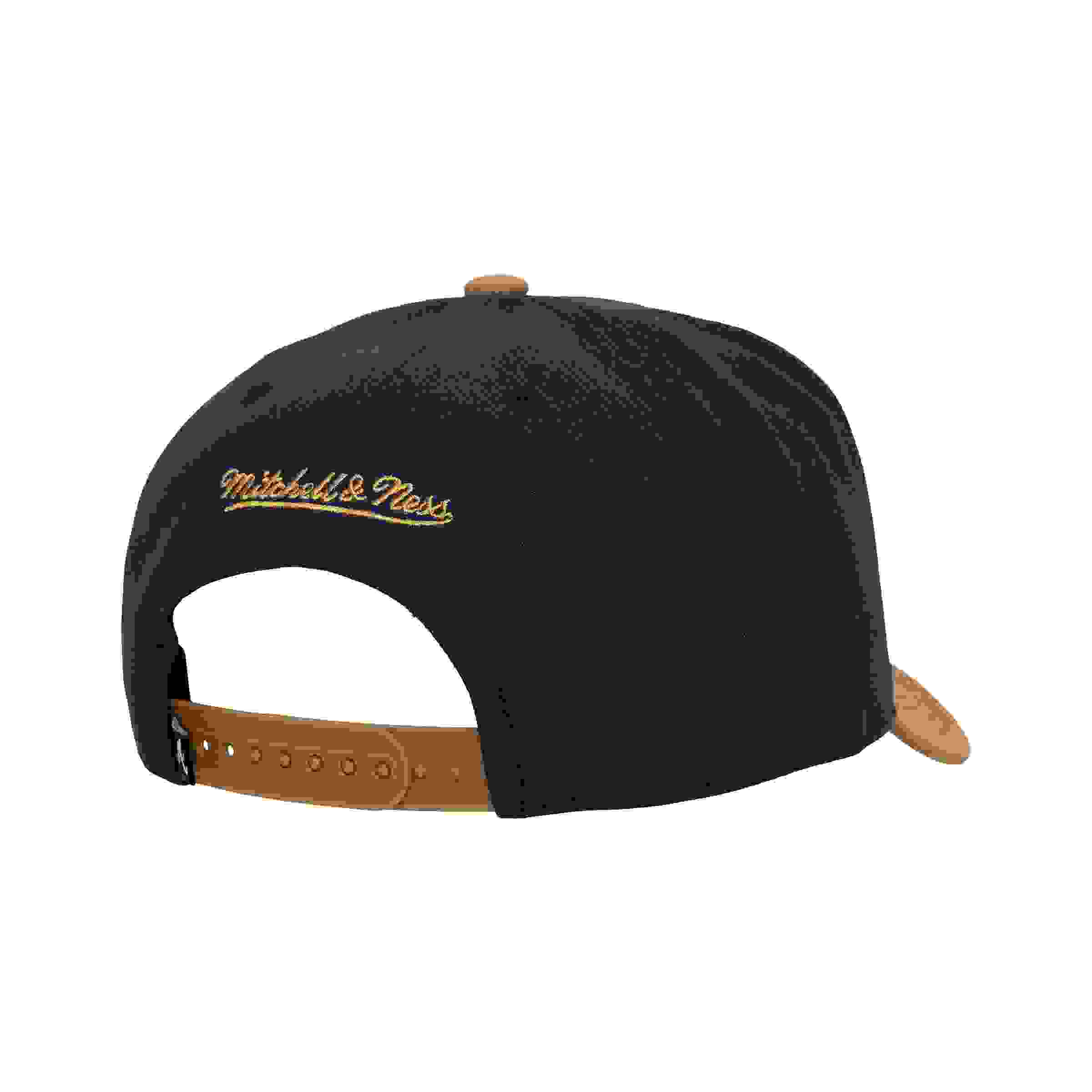 Mitchell & Ness Atlanta Braves Side Script Blue Snapback Hat
